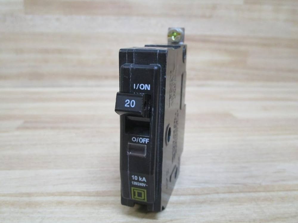 Q！です。 Square D QOB-20 Circuit Breaker QOB20 20 Amp 120/240v 1 Pole