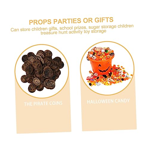 OUNONA Baú De Tesouro Pirata Maquiar Vestuário Plástico Criança