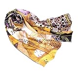 L'incantevole opera d'arte come accessorio di charme, sciarpa lunga in seta da donna, con motivo Art Nouveau di Gustav Klimt. Uno stravagante eye-catcher, per le feste e per tutti i giorni.