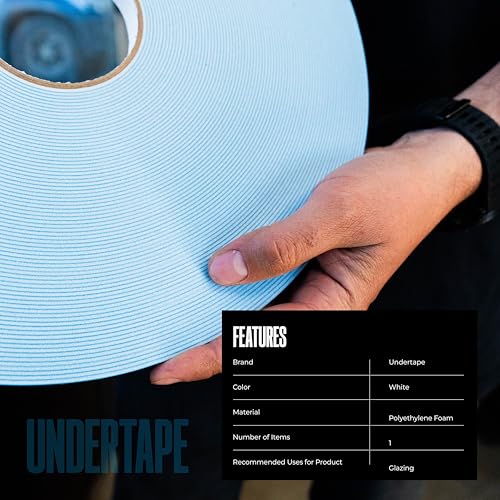 Image of Double-Sided Foam Tape - 3 /8 in x 1 /16 in x 164 ft (50 m) Roll - Closed-Cell PE Polyethylene Weatherproof Glazing Seal - Windows, Mirrors & Vehicle Molding