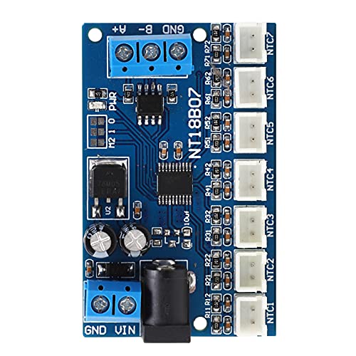 Srliya - Srliya Module NT18B07 7‑Channel Board RS485 for Temperature Snesor Paperless Recorder PLC 6‑24V