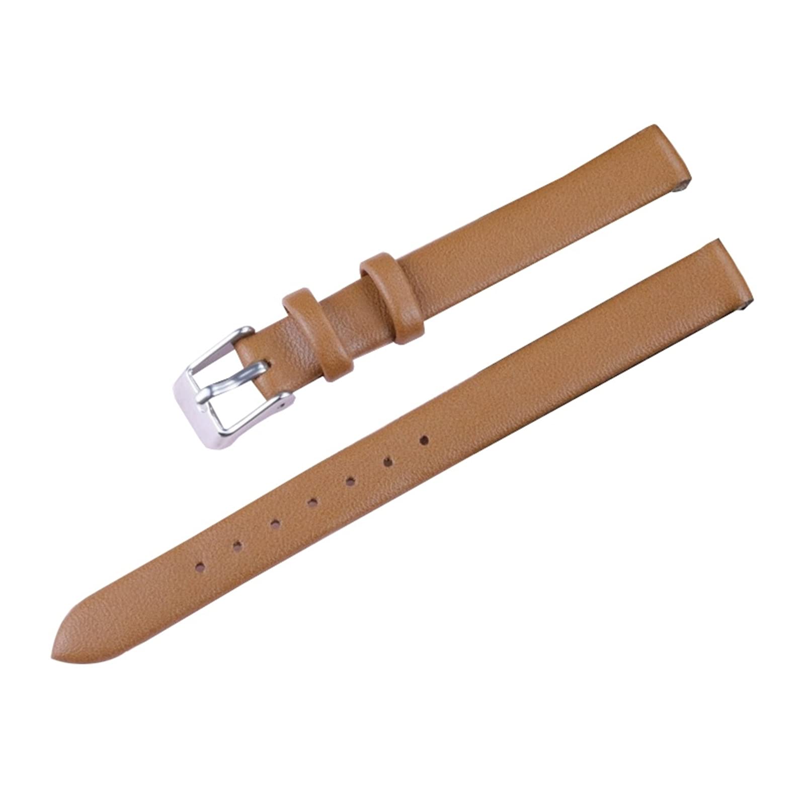 Bracelet montre cuir véritable souple et léger de 8 à 22 mm pour hommes et femmes
