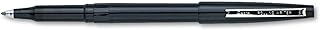 Rolling Writer Pen, 0.8 Millimeter Cushion Ball Tip, Black Ink, 12 pens (R100-A)