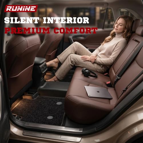 Image of Floor Mats for 2026 Toyota RAV4 Plug in Hybrid (Suitable for PHEV), Cargo Mat and Backrest Mats, Dual Layers Custom Fit TPE All Weather 2026 RAV4 Floor Mats Full Set, 2026 RAV4 PHEV Accessories