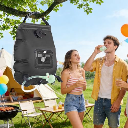 Douches solaires pour camping 20L | Sac de bain de cabane et terrasse - 7