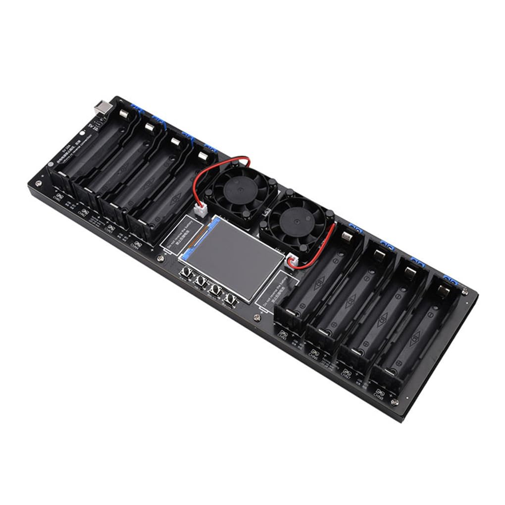 Testeur de capacité et de résistance interne de batterie 8 canaux, écran couleur 4 pouces avec courbe d'affichage pour batterie lithium