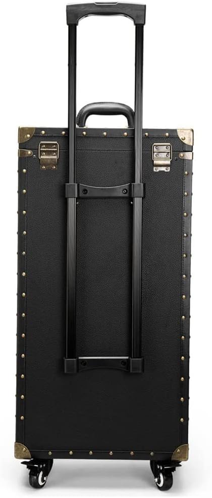 Makeup Case Rolling Luggage Stylist Retro Beauty Tattoo Folding Trolley Ladies Large Capacity Suitcase Cosmetic Bag