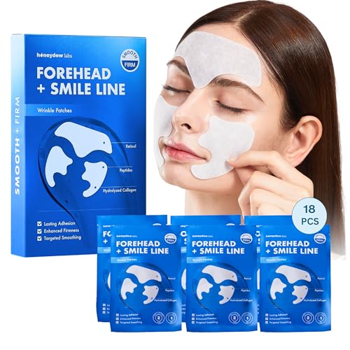 Honeydew Labs Wrinkle Patches for Forehead and Smile Line Patches 18 PCS