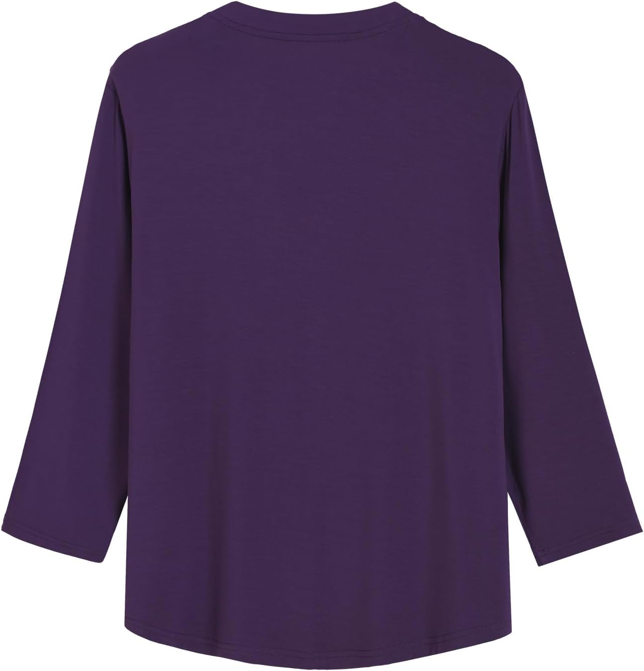 Latuza Women's Bamboo Viscose 3/4 Sleeve Pajama Top Button Up Pj Shirt - Image 3