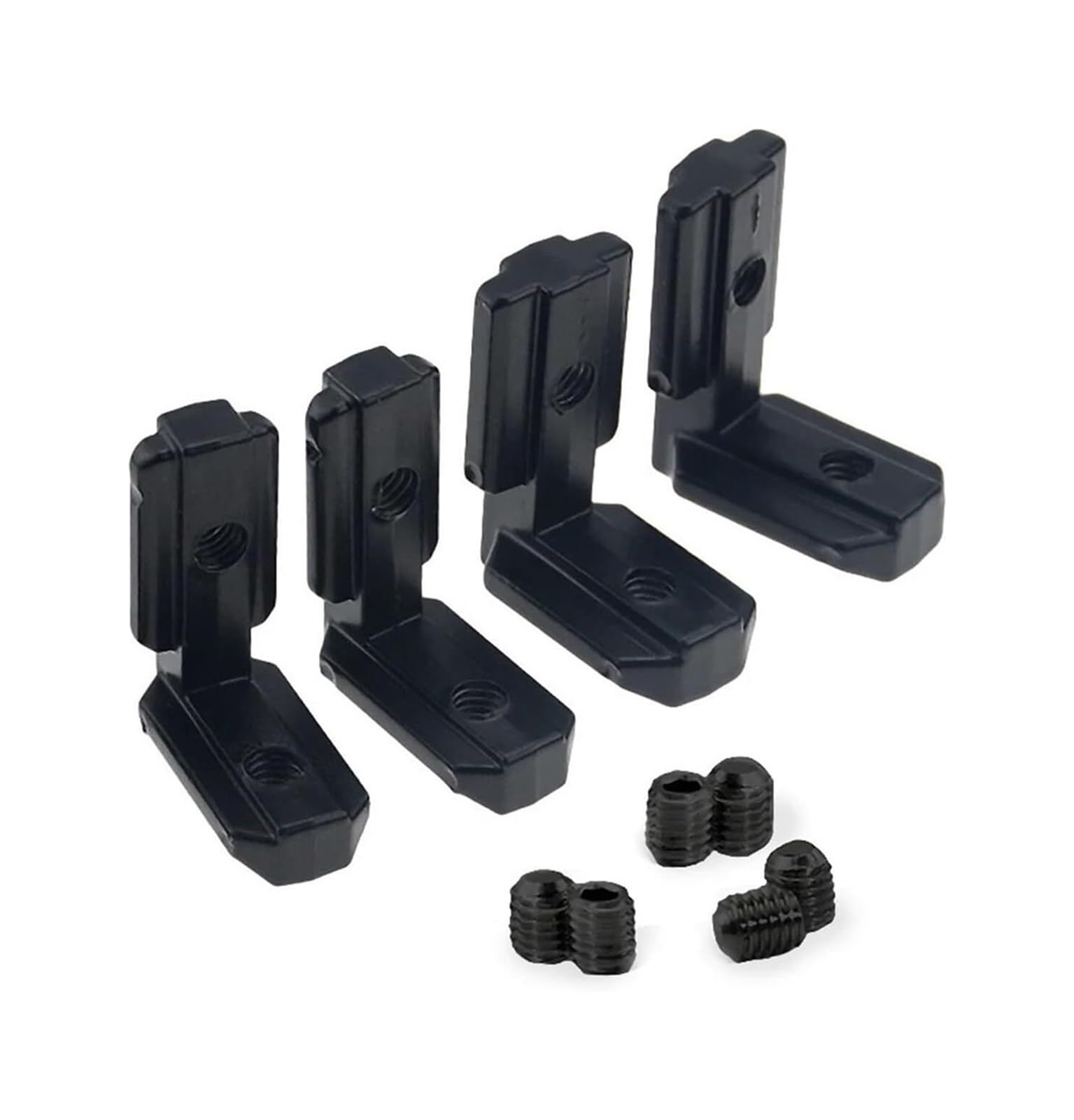 Eamrfvqt Black Zinc Alloy Inside Hidden Corner Bracket