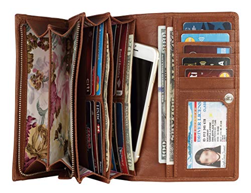 Mou Meraki Women RFID Blocking Genuine Leather...
