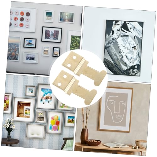 Image of Outanaya 25PCS Heavy Duty Picture Hanging Hardware Kit Invisible Frame Hooks for Wall Art Photo Frames and Paintings Sturdy Metal Hangers for Home Decor