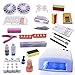 Produktbild Nagelstudio Starterset Nageldesign Starterkit Yunrux UV Gel Set Farbgele Nailart Einsteigerset Maniküre Nagelset mit Nagel Fräser und UV Lampe