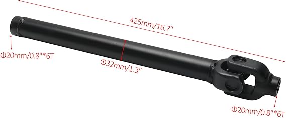 ATV Reverse Gear Box Assembly Transmission & Drive Shaft for 4 Wheel Drive 150cc 200cc 250cc 300cc GY6 Engine ATV UTV Quad Go Kart Buggy 4 Wheelers Golf Cart (2pcs 425mm drive shaft)