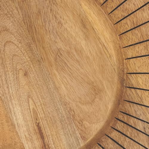 Platos Decorativos de Madera Fennco Styles 13 in Redondo Set 4 miniatura 4