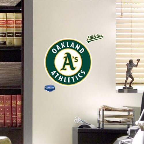 FATHEAD MLB Oakland Athletics Logo Decal Sports Fan Wall