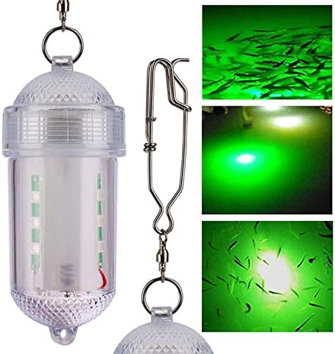 Edearkar LED Deep Sea Fishing Lights Boat Dock Green Underwater Fishing Light Waterproof Fishing Light Attractive Light Bait Lure Lamp