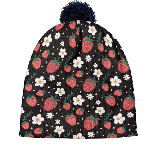 Boys Girls Beanie with Pom Pom Kids Knit Beanie Hat Winter Pom Beanies for Children Cute Soft Warm Beanie3