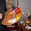 New Wave Grand View Confidant Hand Held Wood Artist Palette | Natural Stain, Held in Right Hand, Wooden Paint Palette, Artist Palette, Painting Palette, Oil Paint Palette, Wood Paint Pallet #1