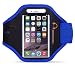 Gear Beast Nylon/Neoprene Sports Armband with Key Holder for Smartphones - Blue