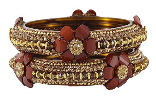 Image of NMII Viral Multi Colour Glass Bangles with Golden Ghungroo Charms & Stone Work For Women & Girls | Fancy Designer Glass Bangle | Traditional Chudi | Kanch Ki Churi | Stylish Ghungroo Bangle For Women