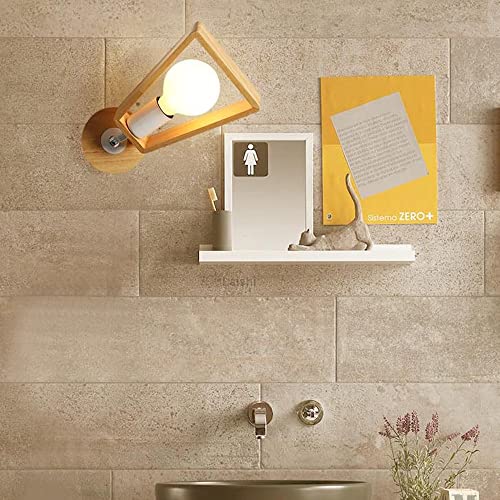 Apliques de pared ajustables de madera E27, lámpara de lectura giratoria de diseño 3
