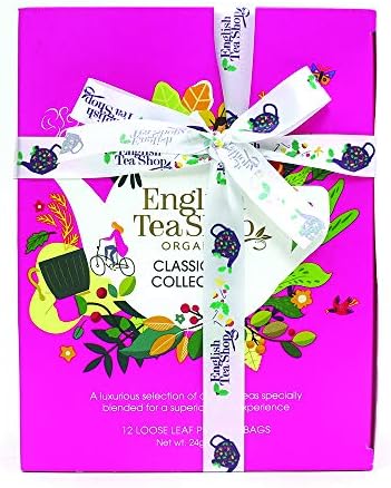 English Tea Shop Organic Classic Tea Collection Prism - 12 Pyramid Tea Bags