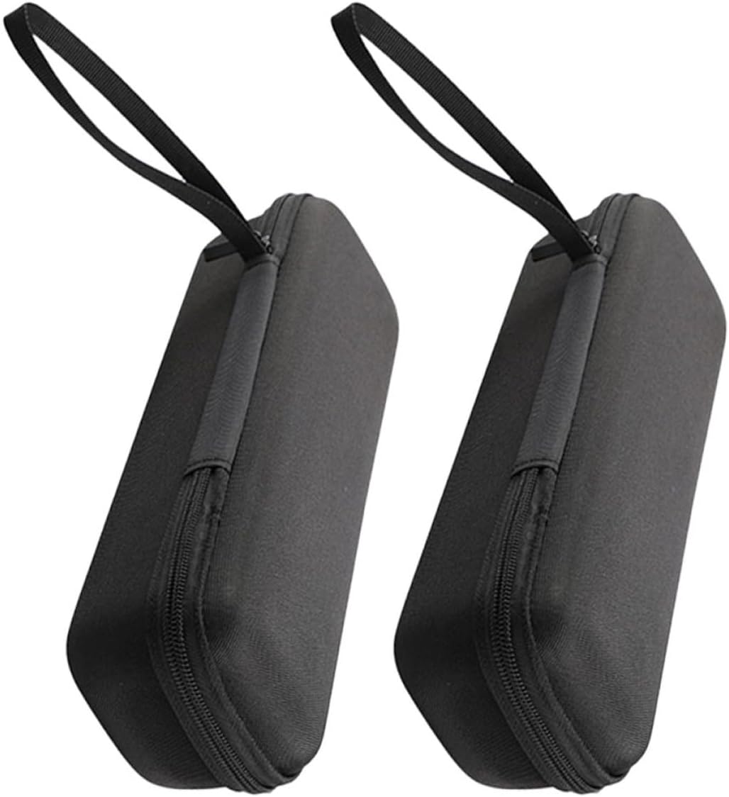 SUPVOX 2 Pcs Microphone Gig Bag Eva Shockproof Carrying Case for Single Handheld Microphones with Zipper Storage Organizer for Mic Equipment Transport