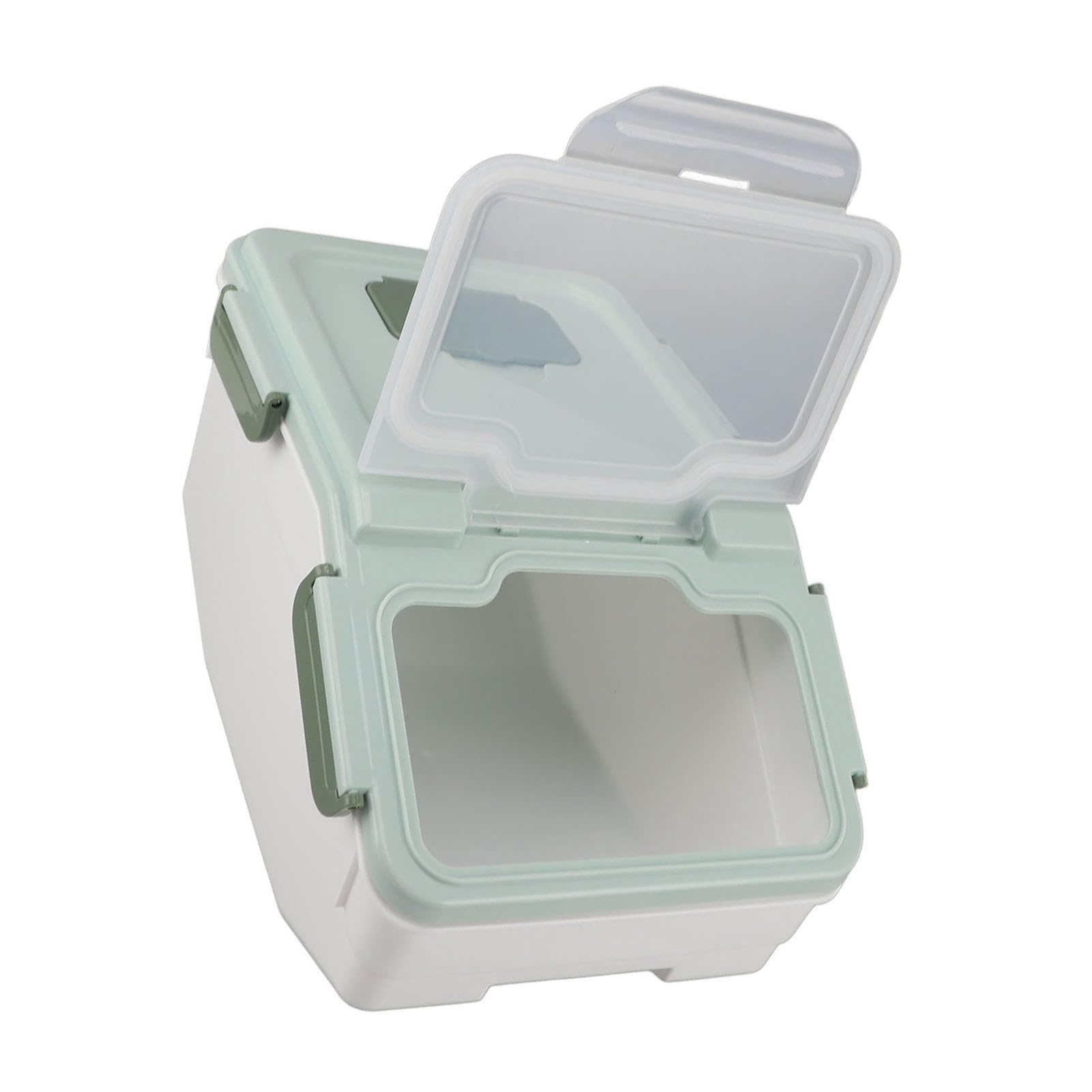 Luocute Recipiente Hermético para Arroz con Tapa Fácil de Abrir, Verde