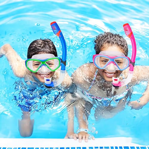 Equipo de Snorkel para Niños, Set de Snorkel para Edades 5-15, Máscara de Buceo con Cristal Templado y Vista Panorámica de 180 Grados miniatura 6