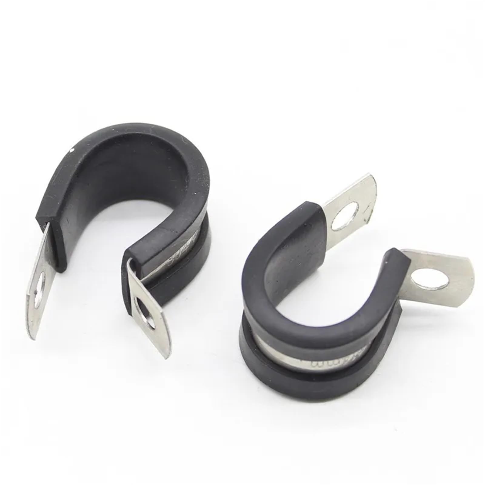10 szt./partia 6 mm - 55 mm 304 ze stali nierdzewnej gumowe klipsy P montaż kabla wąż zacisk do rury mikalor (36 mm 10 szt.)