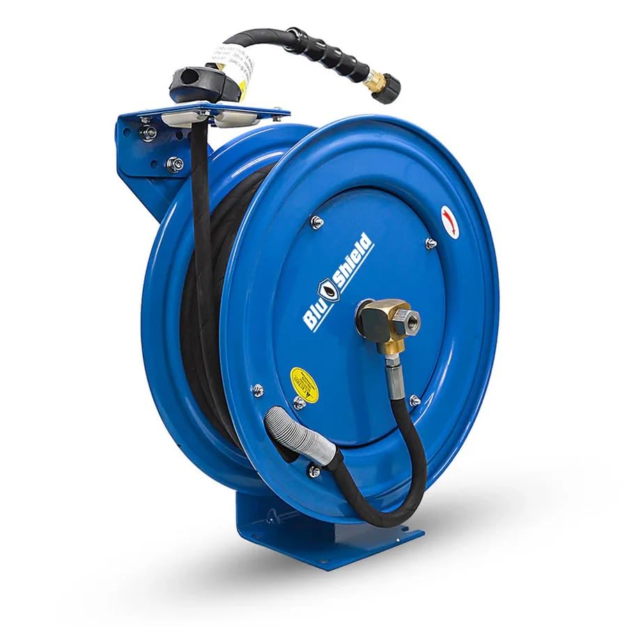 BluShield Pressure Washer Hose Reel With M22 Fitting