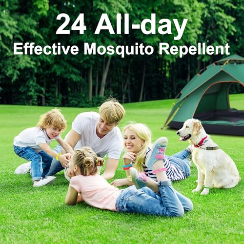 Image of BuggyBands 48 Pack Mosquito Repellent Bracelets for Adults & Kids, Individually Wrapped, DEET Free Natural and Waterproof Bands