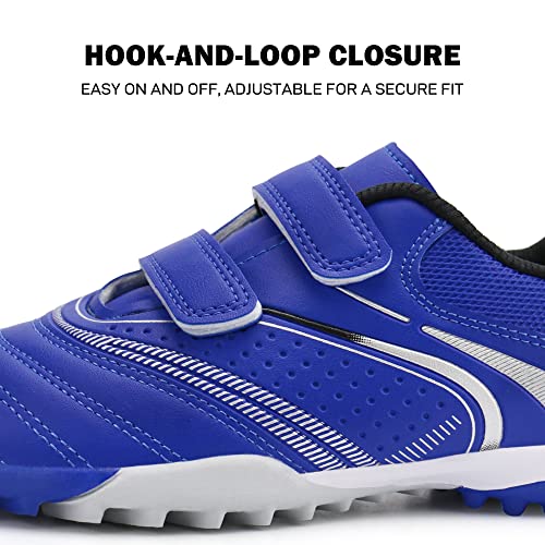 Firelli Kids Athletic Turf Soccer Cleats Boys Girls Comfortable Soccer Shoes (13,Blue) #TOP1