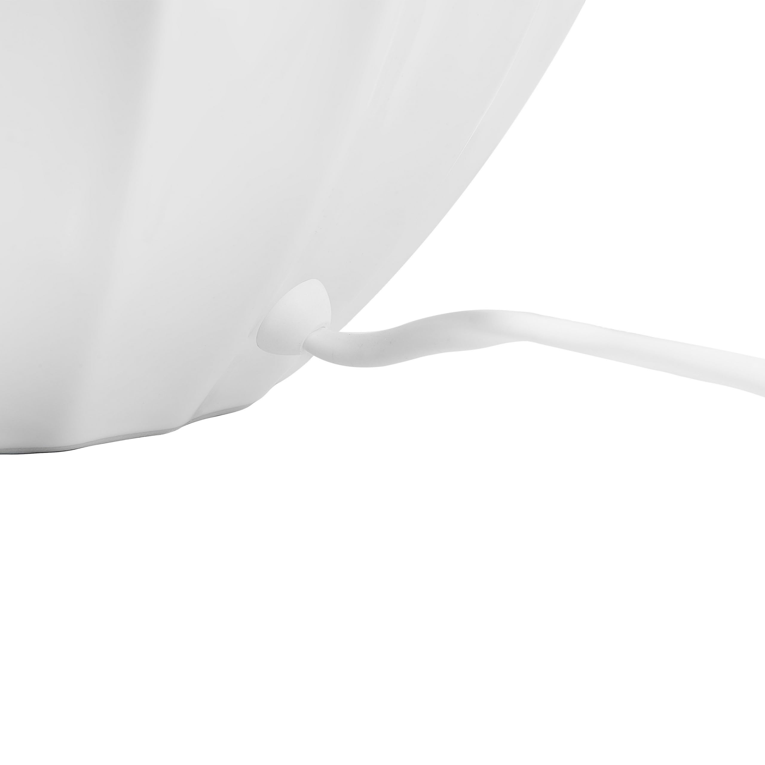 Beliani Lampada da tavolo in ceramica bianco sporco 45 cm