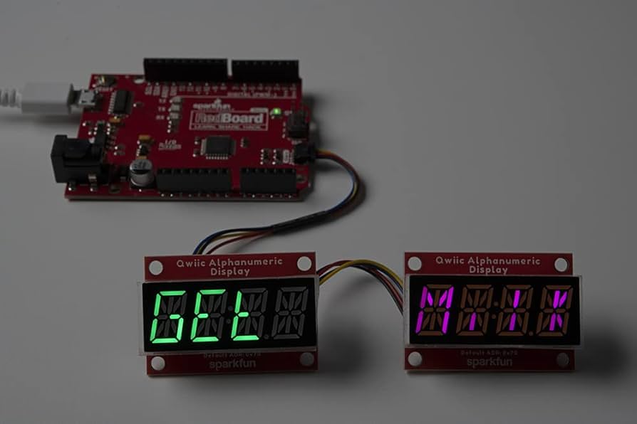 Amazon.co.jp: SparkFun Qwiic 英数字ディスプレイ - ホワイト