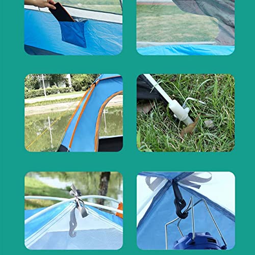 Carpa para camping para 2 personas con doble capa y protección solar miniatura 3