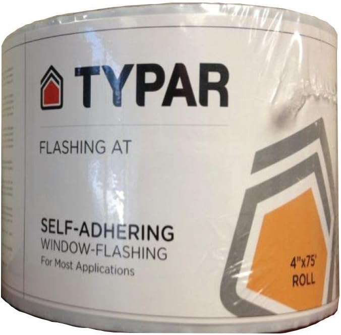 TYPAR AT All Temperature Window and Door Flashing Self-Adhering 6"x75' Roll