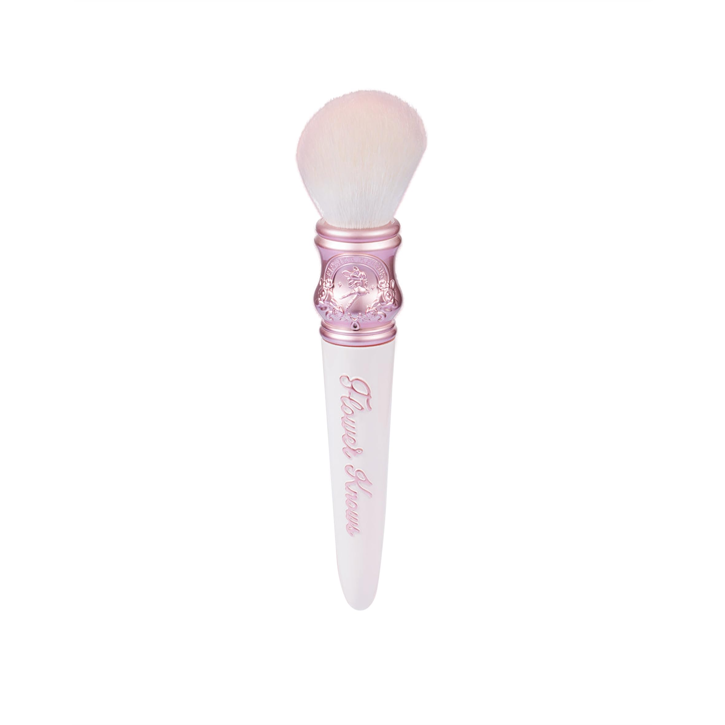 Flower Knows Midsummer Fairytales Blush Brush - Premium Makeup Brush for Liquid, Cream, Powder - Buffing, Blending, Face - Soft Synthetic Bristles (01 White Vanilla)