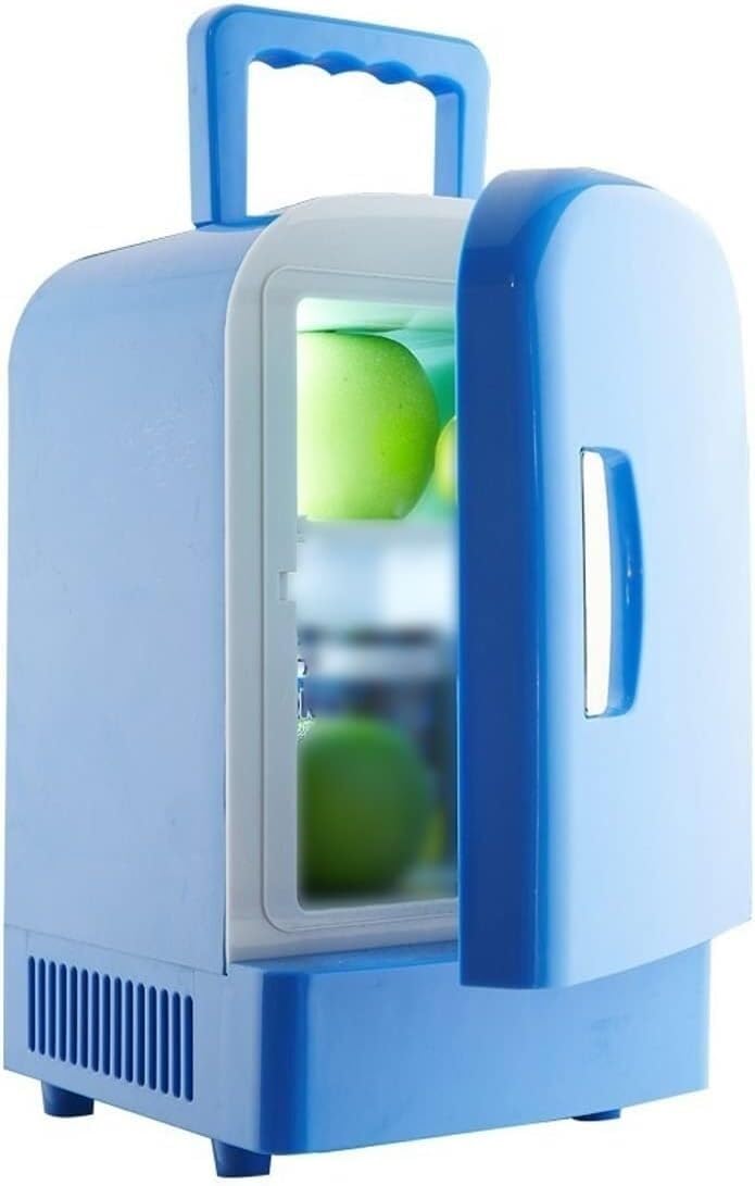 Mini refrigerador pequeño de 4 litros para coche, refrigerador de viaje, portátil, con motor frío y calor, para el hogar, la oficina y el congelador.