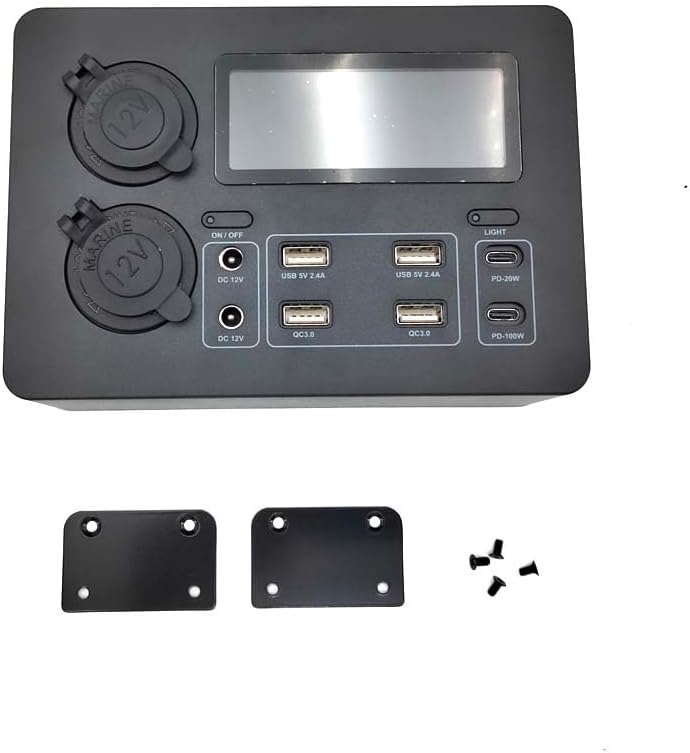 12V Power Distribution Box (2X Cigeratte Sockets, 4X USB Ports, 2X Type-C Port)