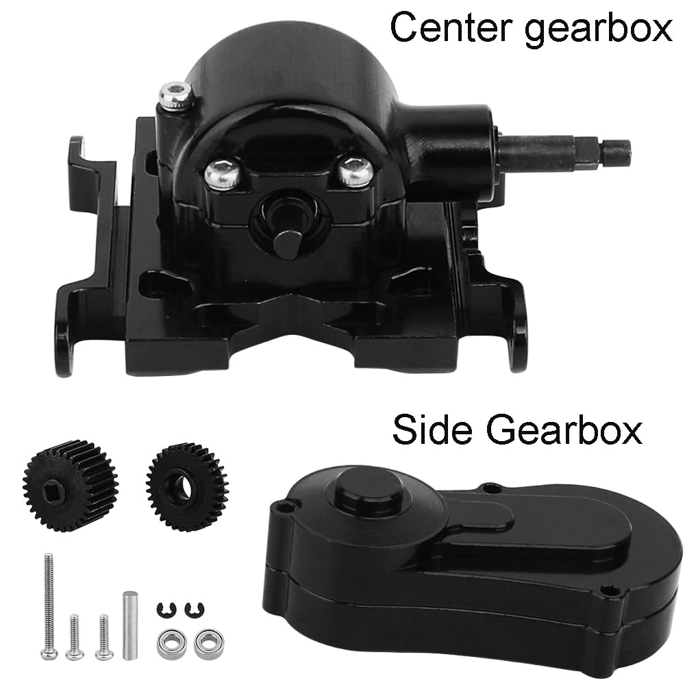 Pothyes Center & Side Complete Gearbox Set Transmission with Gear for Losi 1/18 Mini LMT 4X4 Brushed Monster Truck RTR-LOS01026 Upgrades Part