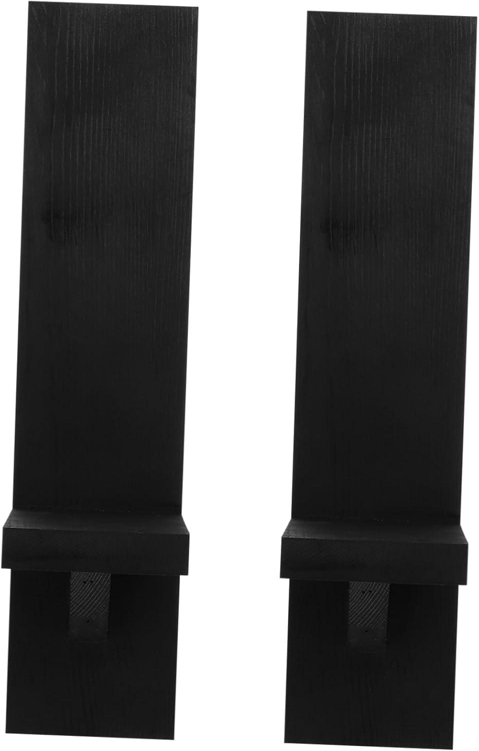 Unomor 2pcs Dark Academia Decorative Wall Sconces Modern Art Candle Sconces Wooden Wall Mount Candle Holder for Home Decor