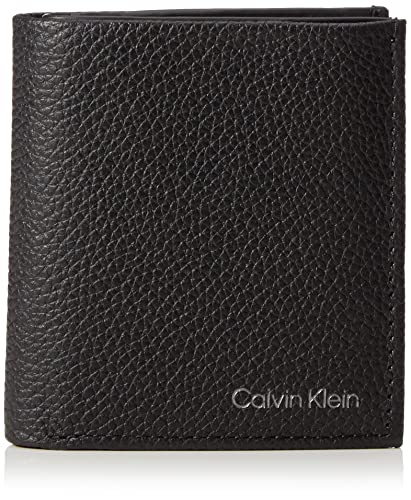 Calvin Klein Warmth Trifold 6CC W/Coin, Portefeuilles Homme, CK Noir, Taille Unique