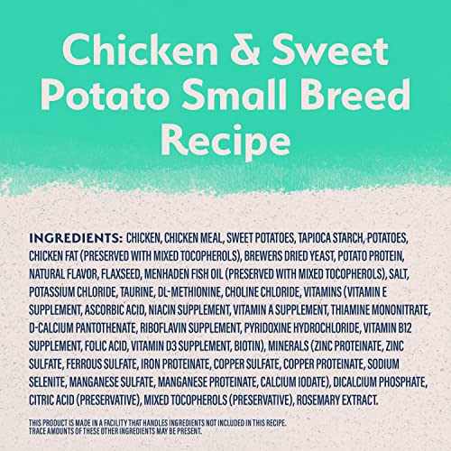 Natural Balance Limited Ingredient Small Breed Adult Grain-Free Dry Dog Food, Chicken & Sweet Potato Recipe, 4 Pound (Pack Of 1) #TOP3