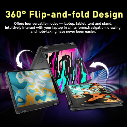Image of Lenovo IdeaPad Flex 5i Plus 14 inch WUXGA 2-in-1 Touch Chromebook, Intel i3-1315U, 8GB RAM, 288GB Storage (128GB eMMC+160GB Docking Station Set), Backlit Keyboard, FHD Webcam, Wi-Fi 6E, Chrome OS, Gray