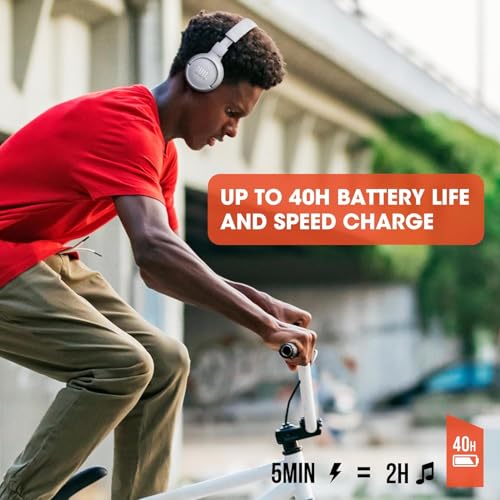 Image of JBL Tune 510BT: Wireless Bluetooth On-Ear Headphones with Purebass Sound - with Cleaning Cloth (Rose, Standard), JBLT510BT-Black-Cloth