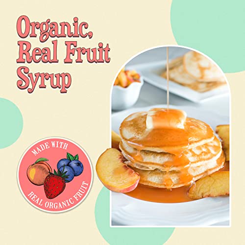 Wäbry Organic Fruit Syrup – 3 Pack Incl. Strawberry, Blueberry And Peach Syrups For Drinks, Pancakes, Tea, Shaved Ice & Ice Cream, Vegan, Non-Gmo Natural Fruit Snow Cone Syrup, Bpa-Free Plastic Bottle #TOP2