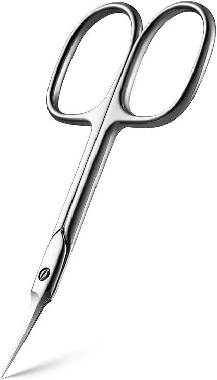 BEZOX Curved Cuticle Scissors - Precision Manicure Scissor Nail Cuticle