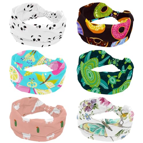 Diademas elásticas para mujer ideales para fitness running deporte y yoga en pack